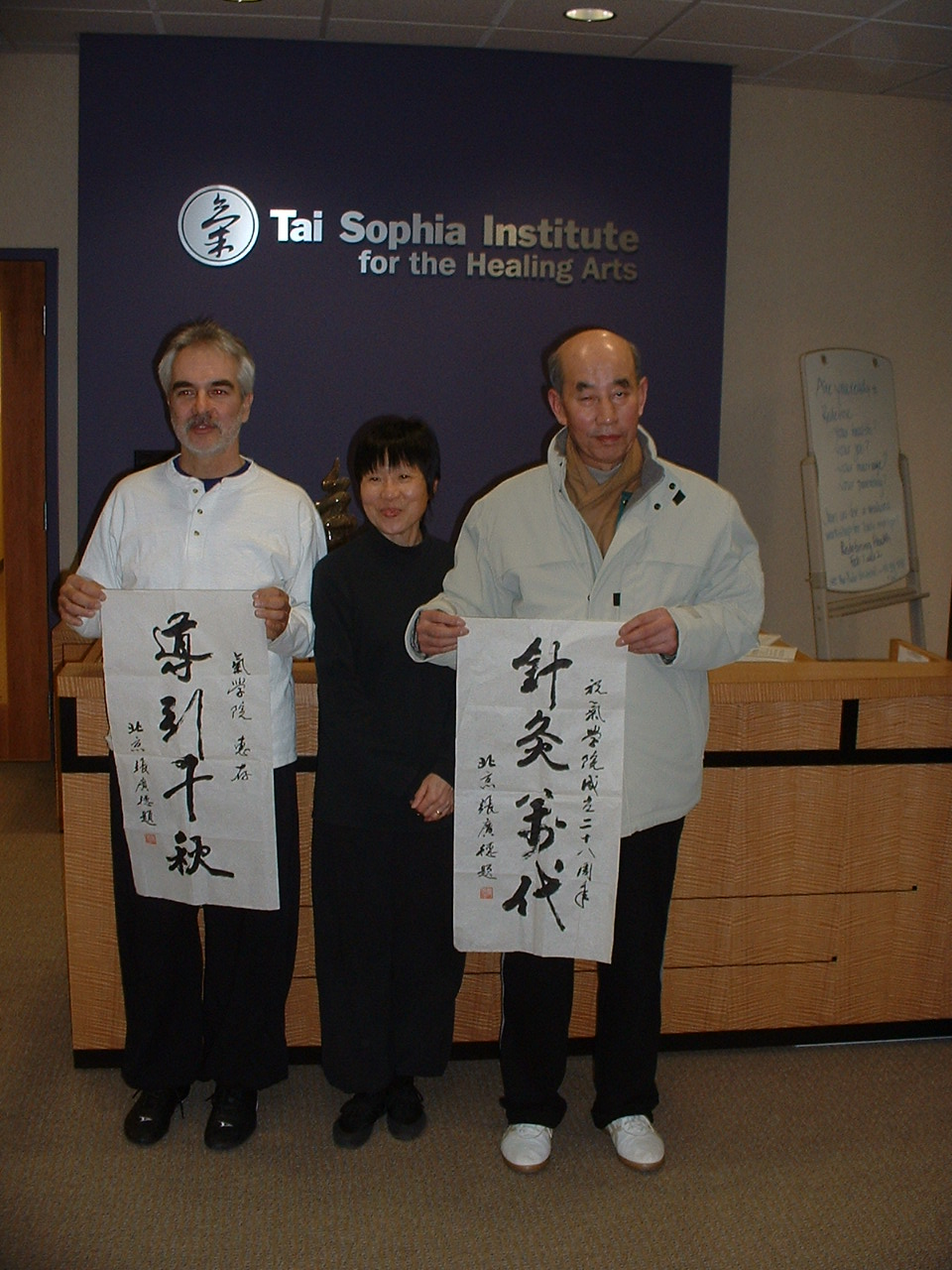 Professor Zhang at the Tai Sophia Institute in 